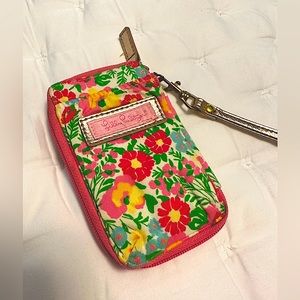 Lilly Pulitzer Wristlet - phone, cards, cash, etc.